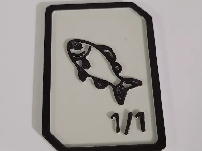 Fish 1/1 Tokken MTG