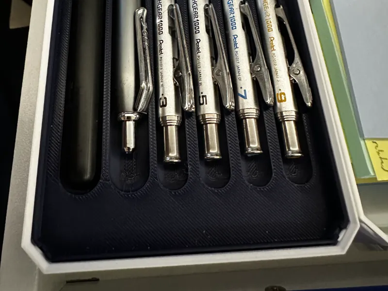 2x4x0.5 Multibin Insert with Pen/Pencil Slots