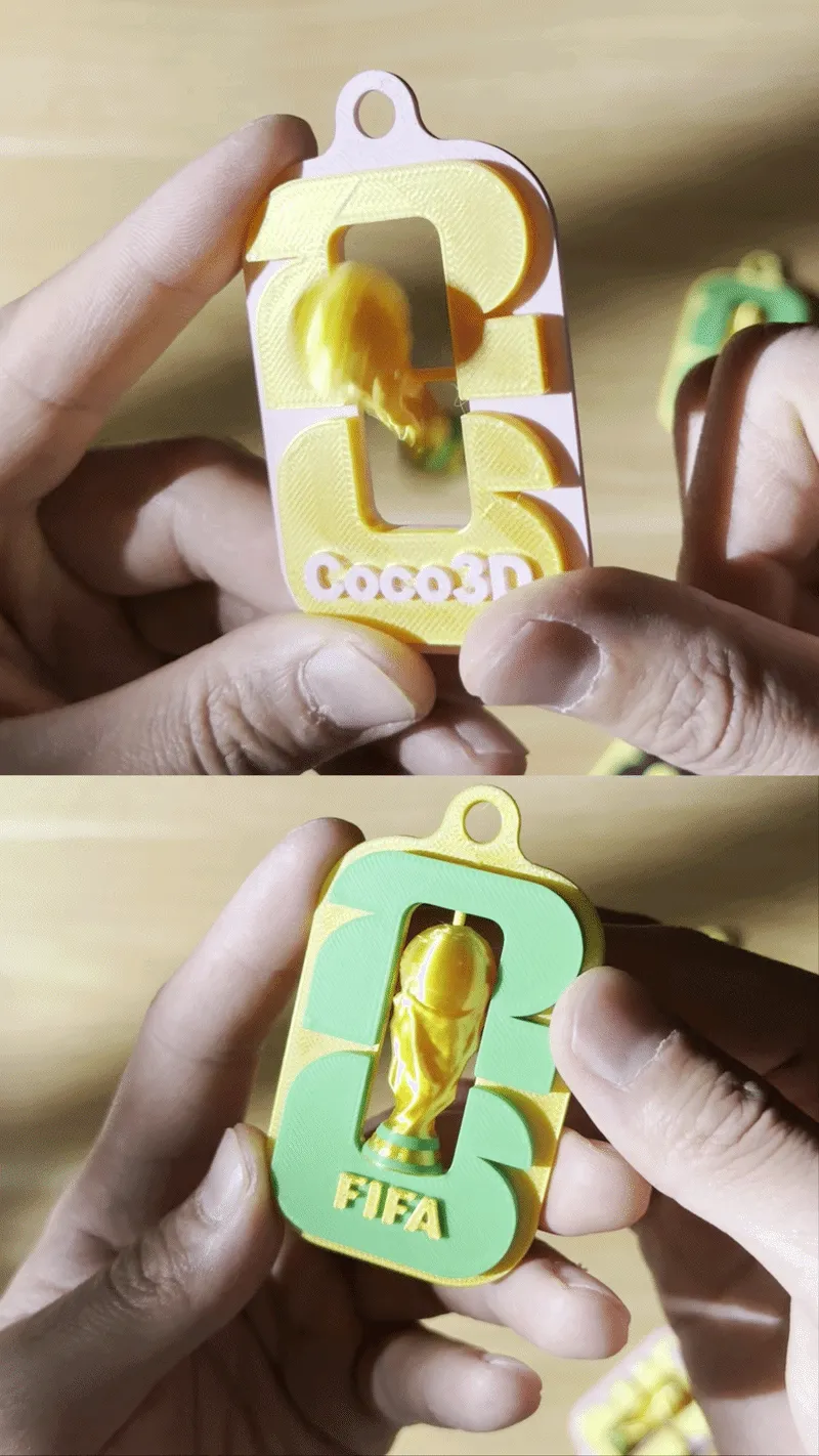 Rotating World Cup 2026 Keychain (Customizable) view 4