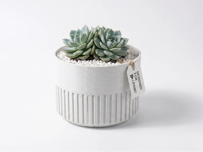 ribbed planter