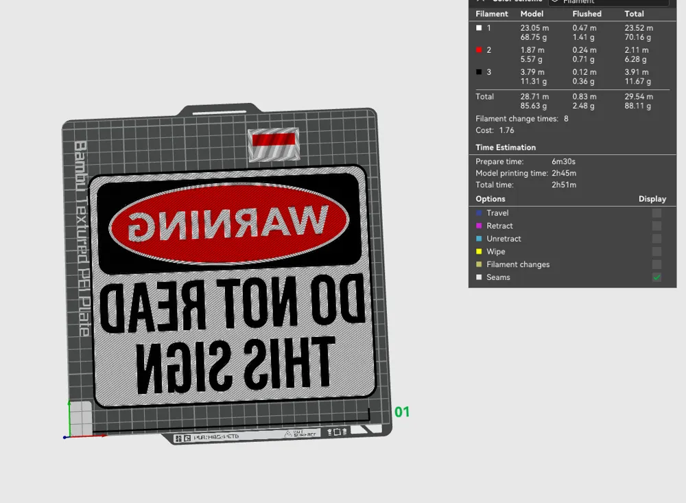 Warning Do Not Read This Sign by braga3dprint MakerWorld
