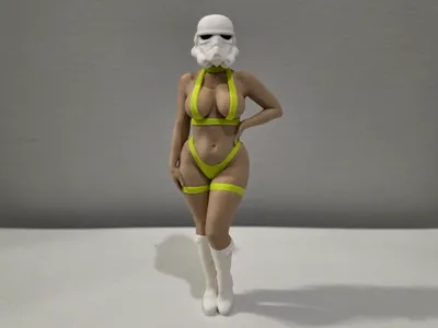 Stormtrooper Figurine - Fantasy Neon Cosplay