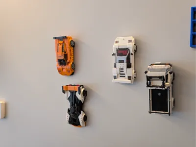 L*go Brick Speed Champions wall holder one piece