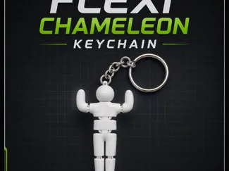 flexi chamemeon keychaın