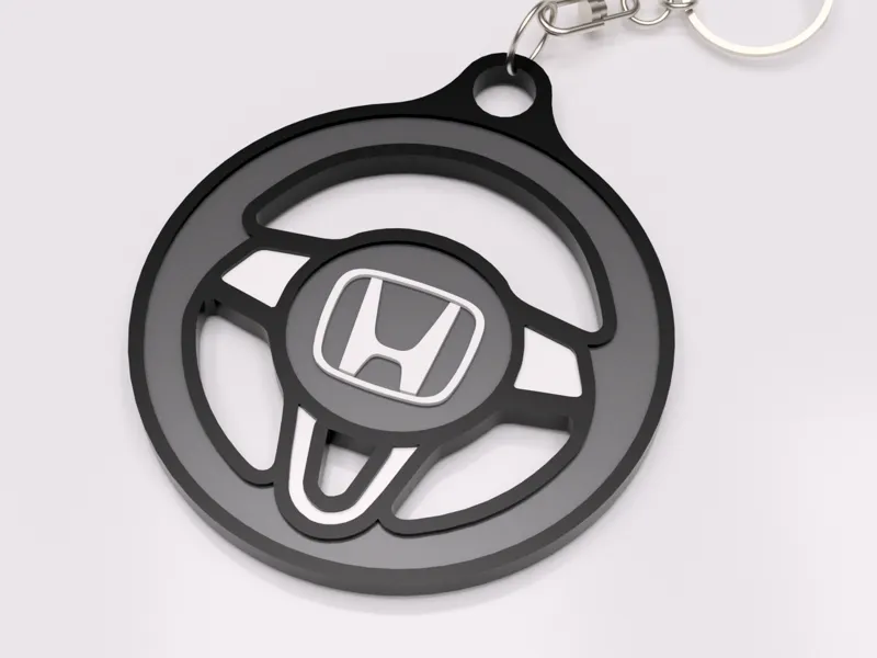 Honda Steering Wheel Keychain