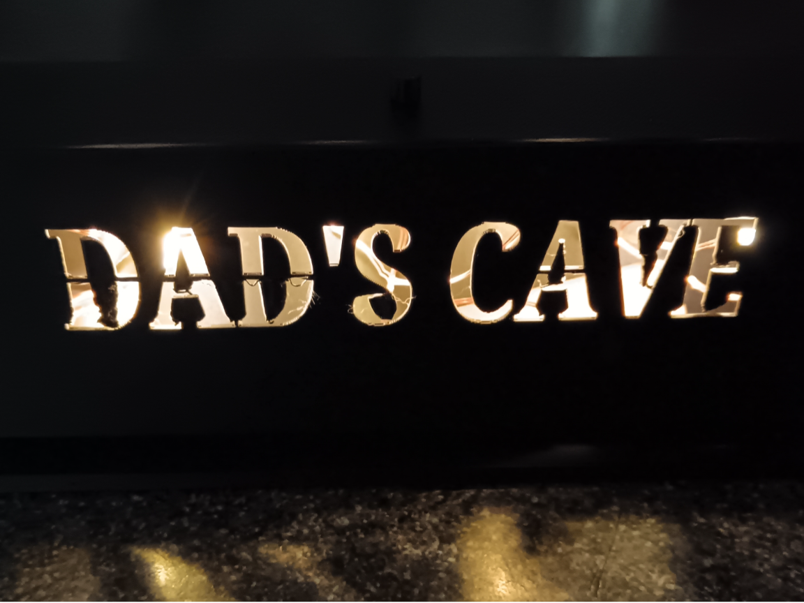 Dad's Cave Light Box - Modular LED Sign
