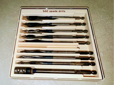 Bosch Daredevil spade drill set Gridfinity bin
