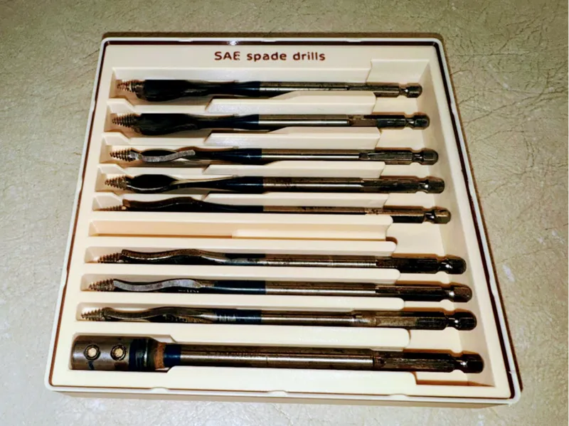 Bosch Daredevil spade drill set Gridfinity bin