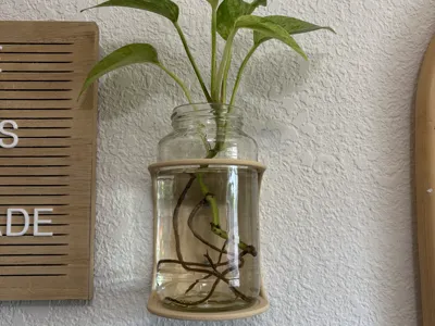 Jar wall mount
