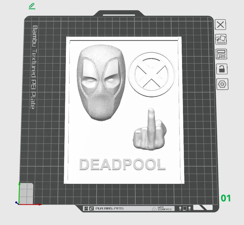 Plaque Deadpool Remixed by SwotariCZ - MakerWorld