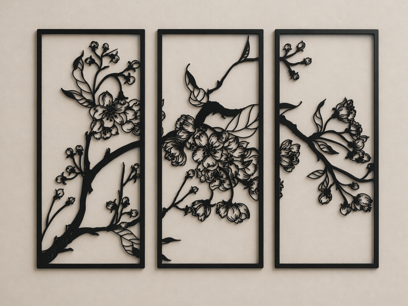 Cherry Blossom Triptych