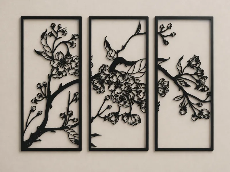 Cherry Blossom Triptych