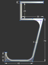 25mm - 0.16mm layer, 3 walls, 15% infill