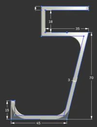 18mm - 0.16mm layer, 3 walls, 15% infill
