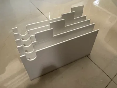Desktop file organizer, easy to retrieve, with labels