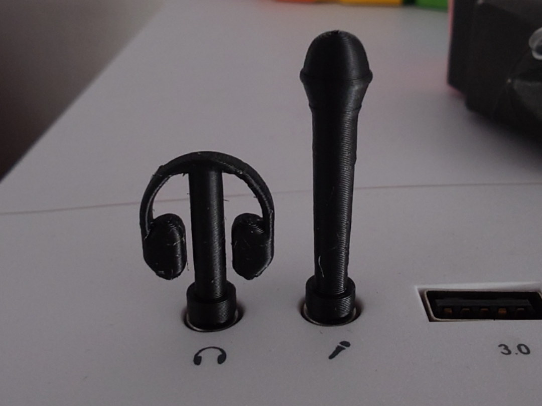 Front Panel Covers (Headphone & Microphone)