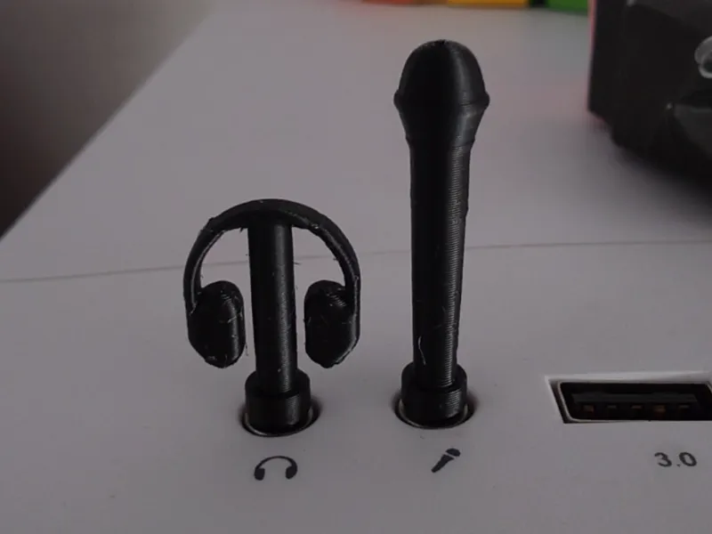 Front Panel Covers (Headphone & Microphone)
