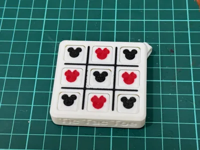 TicTacToe Keychain - Mickey Head (Remix)