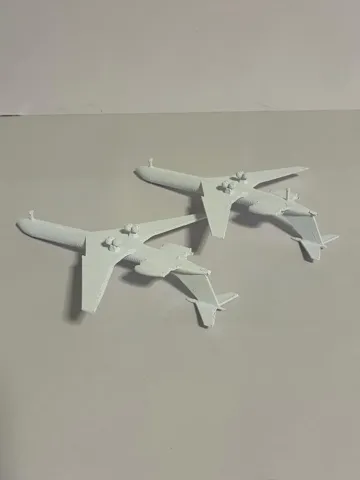 Tapa o cubierta: Ilyushin Il-62 - 1:400 scale — vista de referencia 3