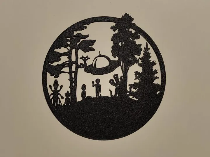 Paysage extraterrestre mural