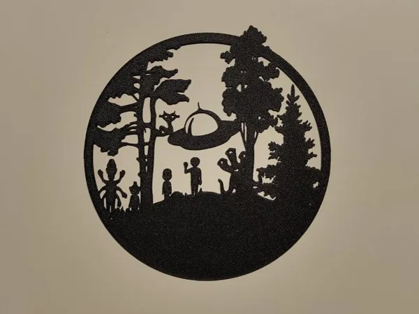 Paysage extraterrestre mural