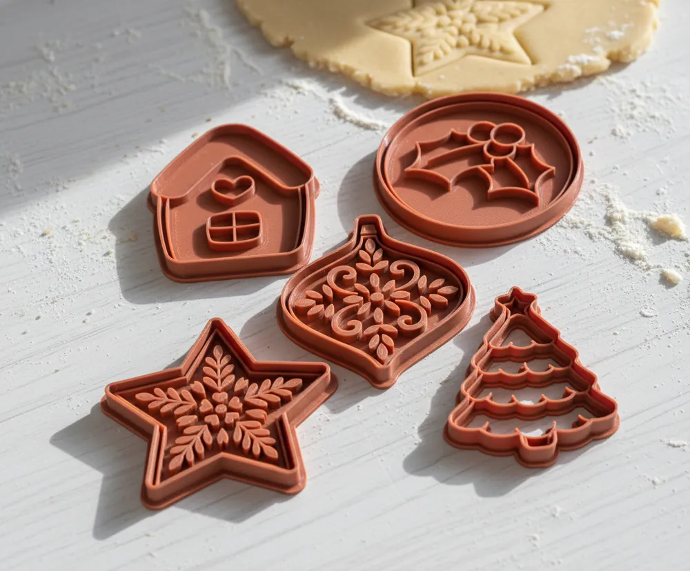 Christmas Cookie Cutter Set - Free 3D Print Model - MakerWorld