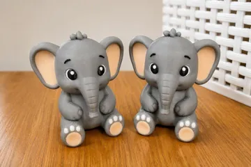 Accesorio para impresora 3D: Cute Baby Elephant - AMS or Colour Ready — vista de referencia 3