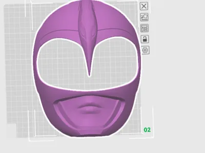 Power ranger helmets colored