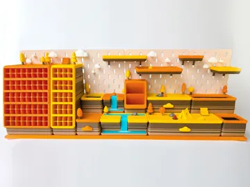 Modelo para impresión 3D: 营地风文具收纳组合(主体配件) — vista de referencia 4