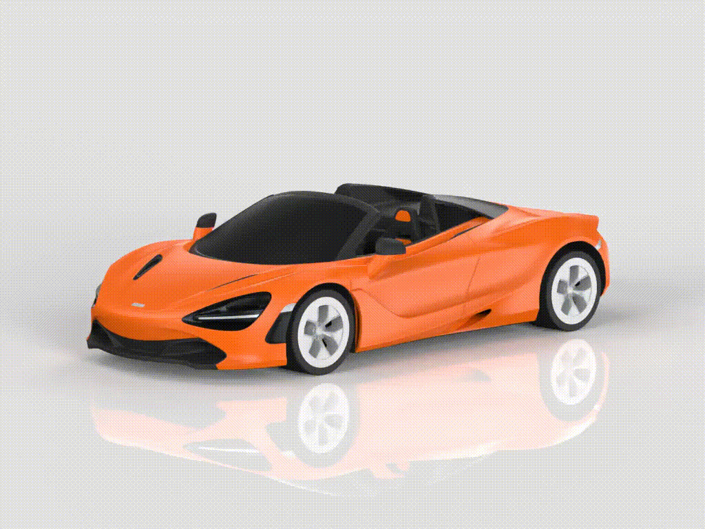 【McLaren】 McLaren 720s Dönüştürülebilir Örümcek İç 64 ve 43 Oran