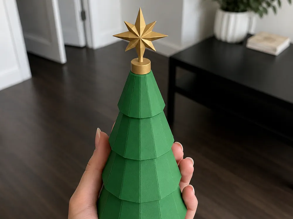 Accesorio para impresora 3D: Simple Evergreen Christmas Tree No AMS Needed. Referencia del modelo original.