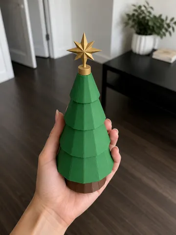 Accesorio para impresora 3D: Simple Evergreen Christmas Tree No AMS Needed — vista de referencia 2