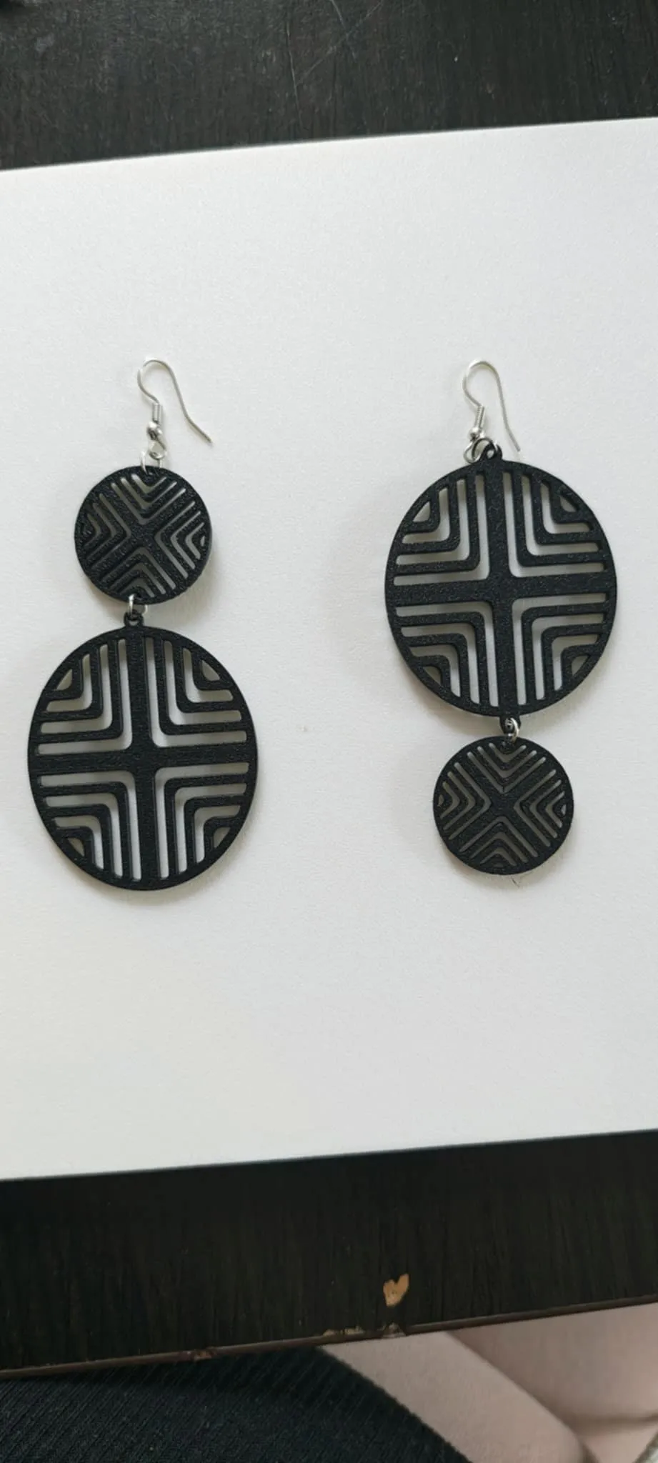 double hoop earrings view 3