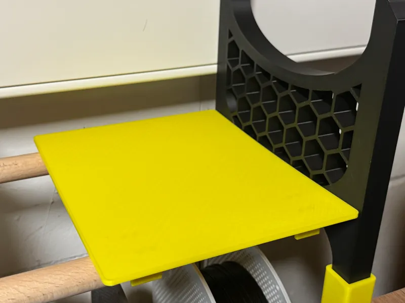 Ablage für Filament Regal (für 20mm Rundmaterial)