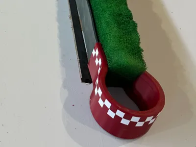 Drift track barrier end for 1:10 scale