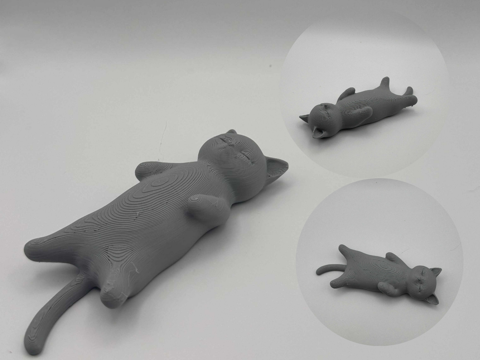 Sleeping Cat – Relaxed Chibi Figurine
