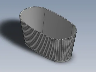 oval vase