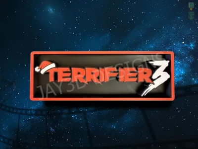 Terrifier 3 Cinema Film Room Sign Box