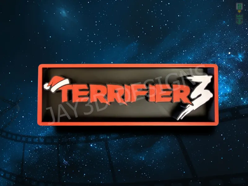 Terrifier 3 Cinema Film Room Sign Box