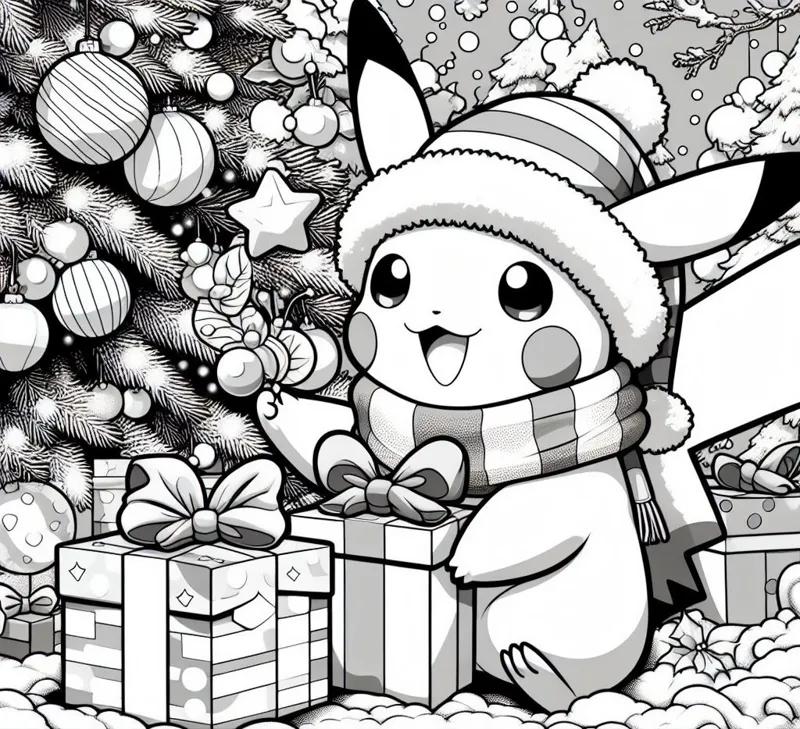 Pikachu Christmas - Hueforge 4 color filament painting