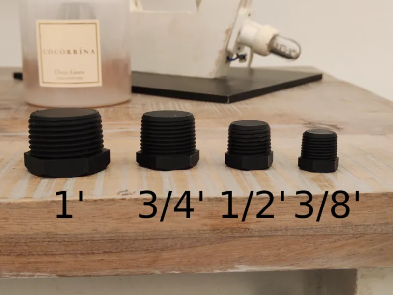 tappo 3/8' 1/2' 3/4' 1' per tubi idraulici 