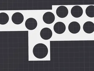 Standard Lever-less (Hitbox) Layout Hole Template