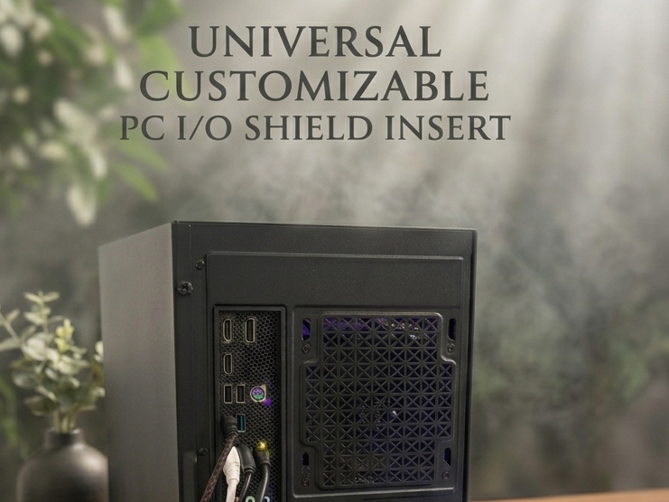 Universal Customizable PC Motherboard I/O Shield 