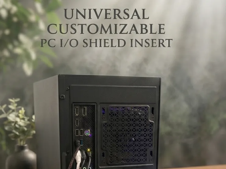 Universal Customizable PC Motherboard I/O Shield