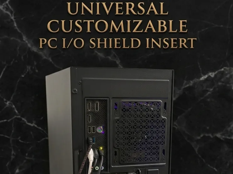 Universal Customizable PC Motherboard I/O Shield