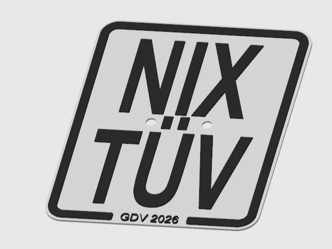 Mofa Kennzeichen - NIX TÜV 2026