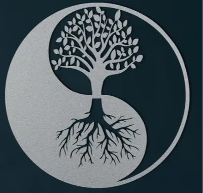 Yin Yang Tree of Life Wall Art