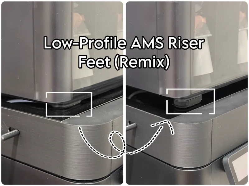 Low-Profile AMS Riser Feet (Remix)