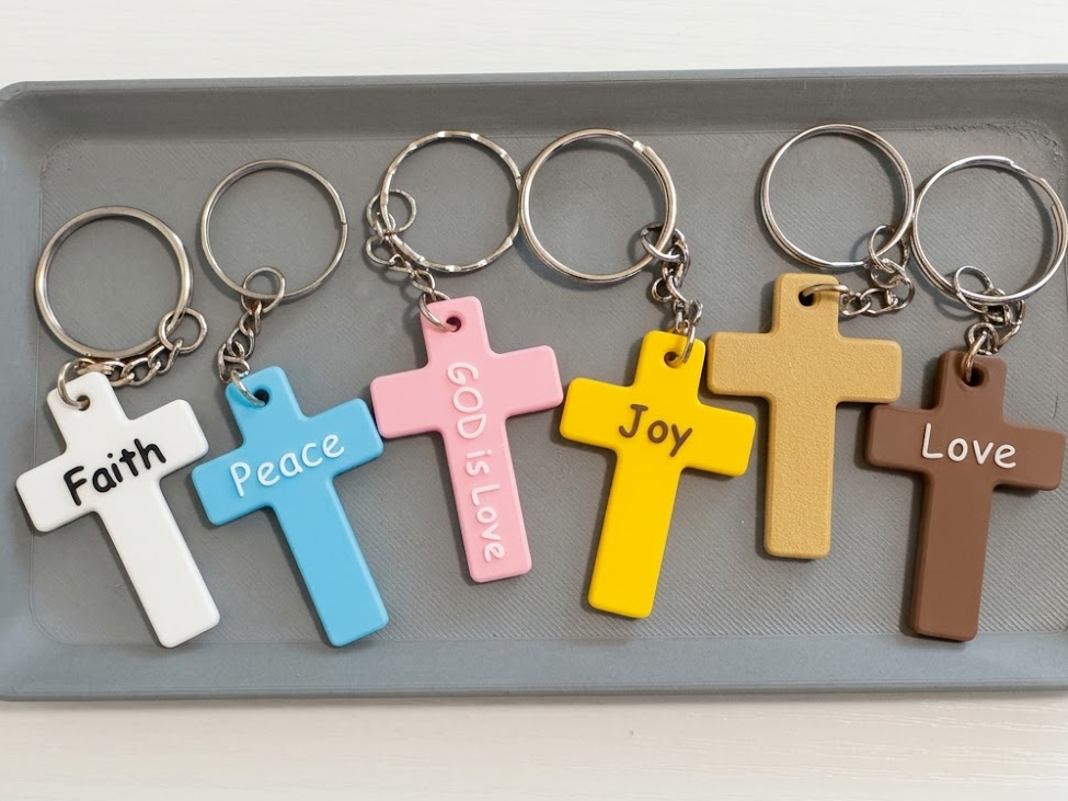 Cross Keychain Collection - Faith, Love, & More