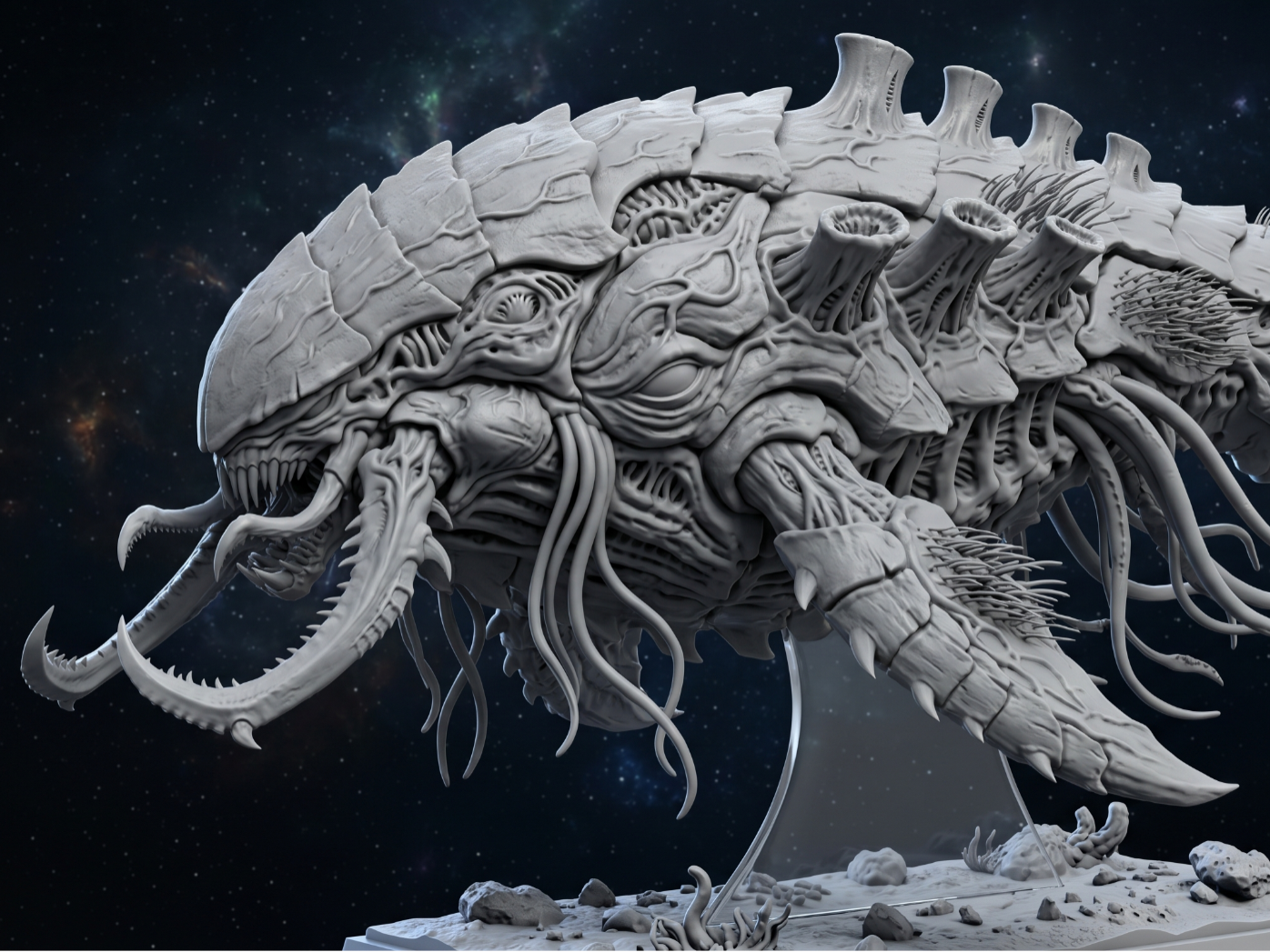 Organic Deep Space Predator - "Leviathan" Bio-Ship